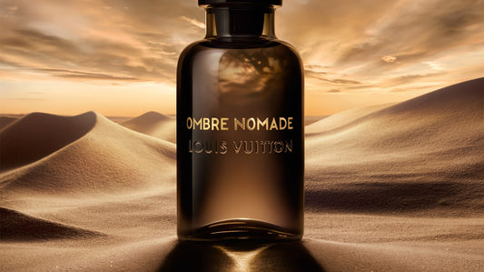 Louis Vuitton Ombre Nomade Flakon in der Wüste